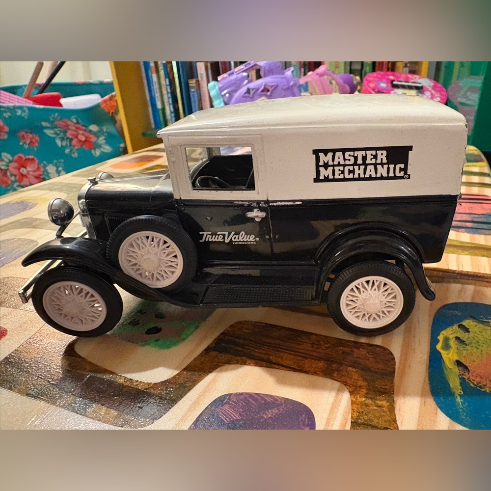 True Value Liberty Classics Ford Model A die-cast coin bank, vintage